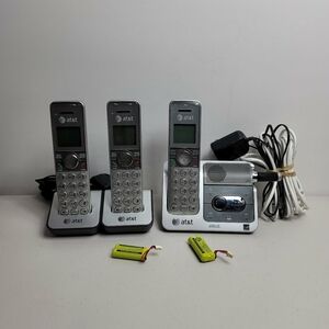 AT&T Trio Handsets Single Line Cordless Phone w/ Answering Machine